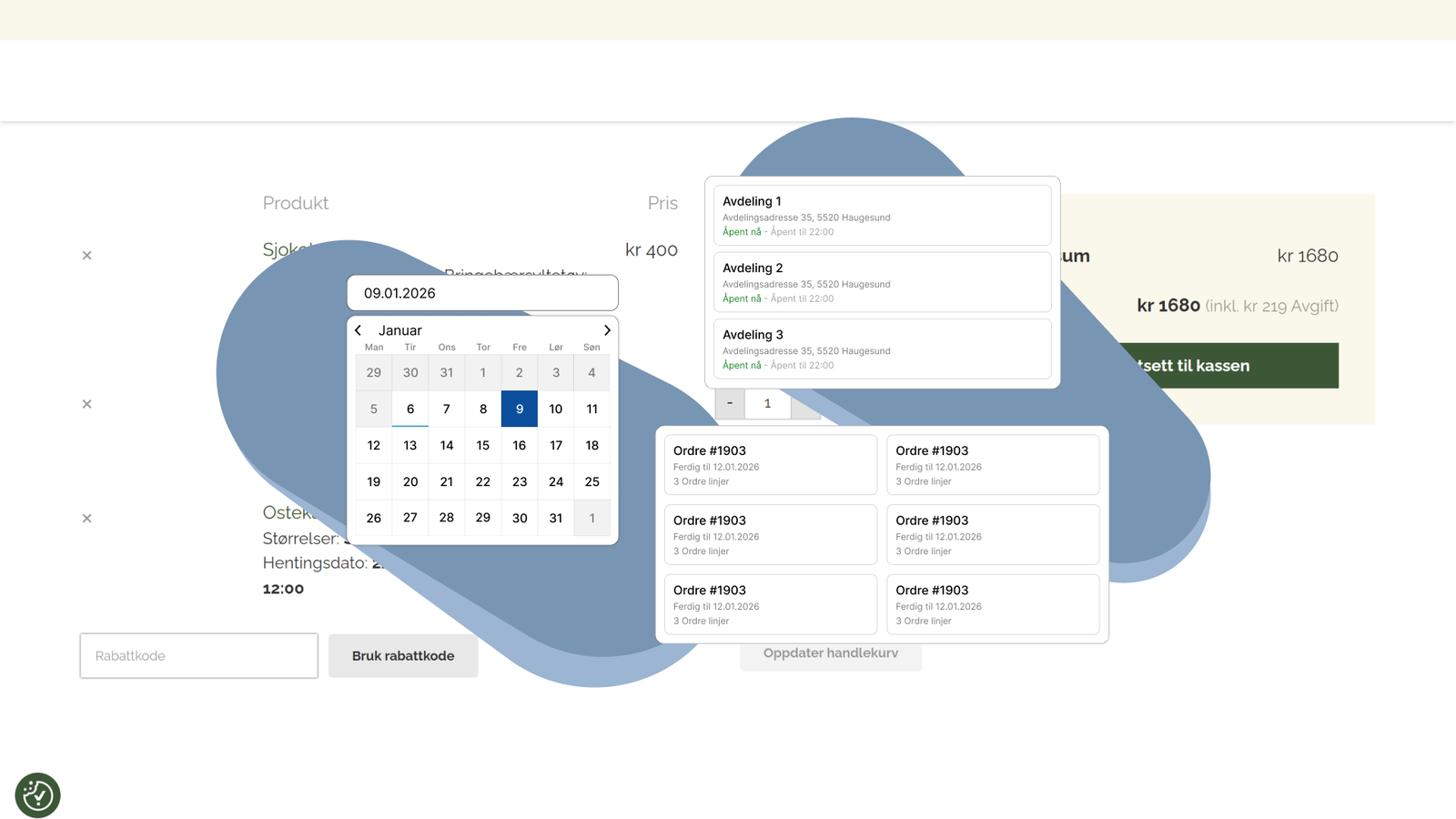 Klikk og Hent for WooCommerce